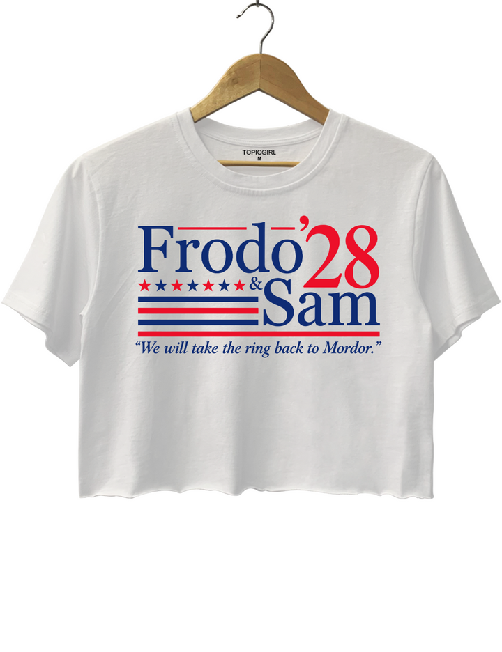 Frodo Sam 2028 Lord of the Rings Crop Top