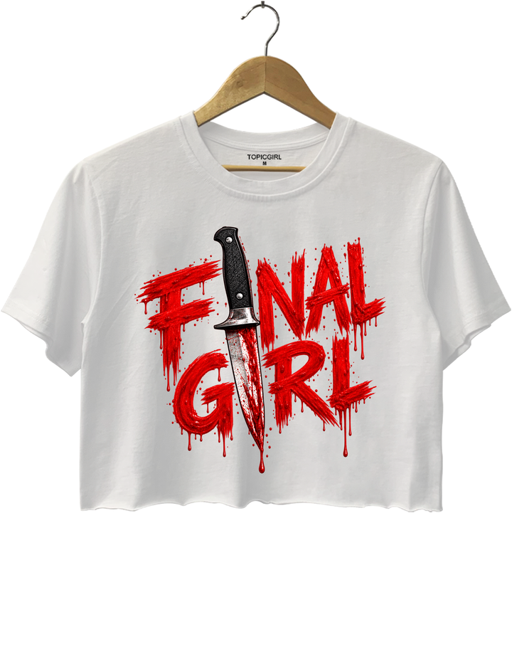 Final Girl Crop Top - White