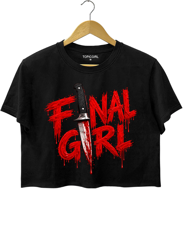 Final Girl Crop Top - Black
