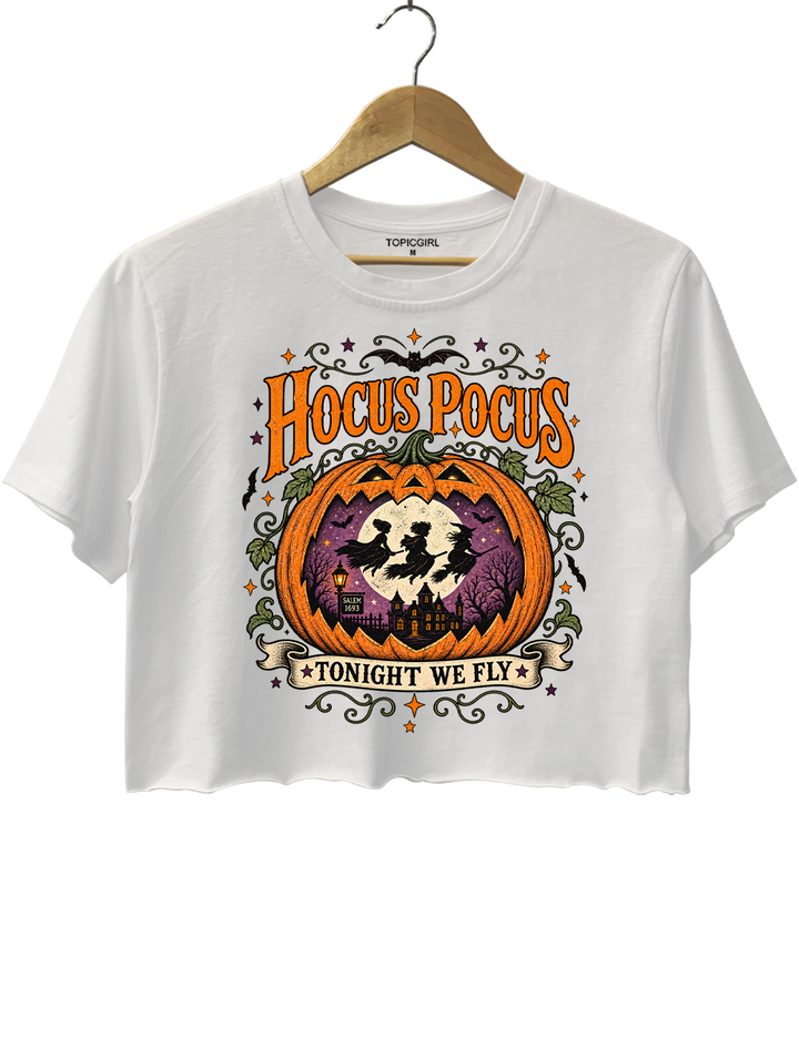 Pumpkin Hocus Pocus Crop Top