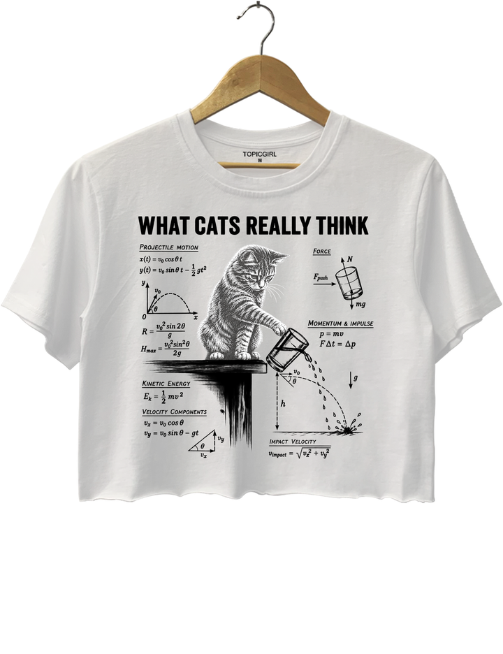 What Cats Really Think Crop Top