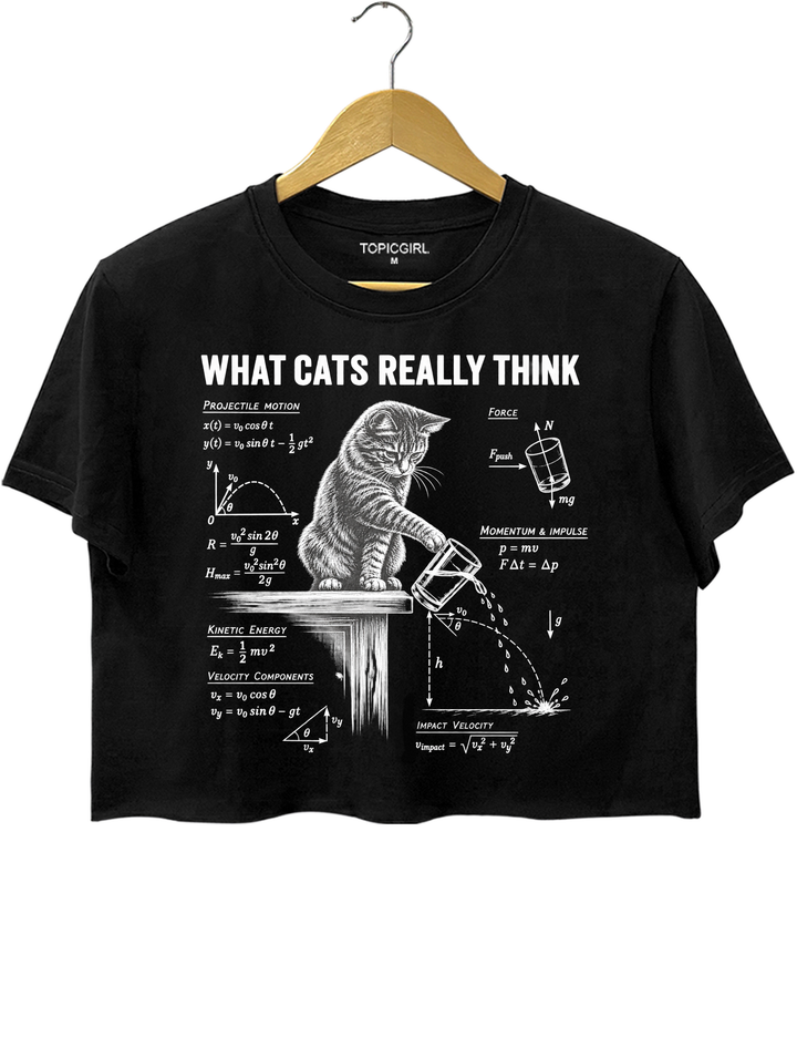What Cats Really Think Crop Top