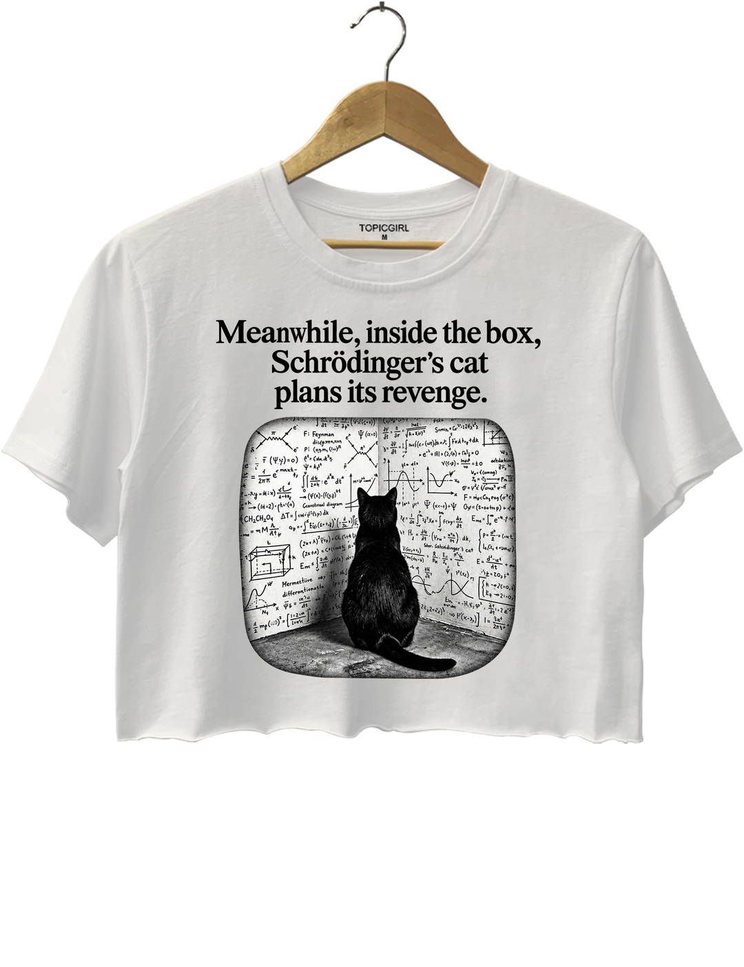 Schrödinger Cat Crop Top