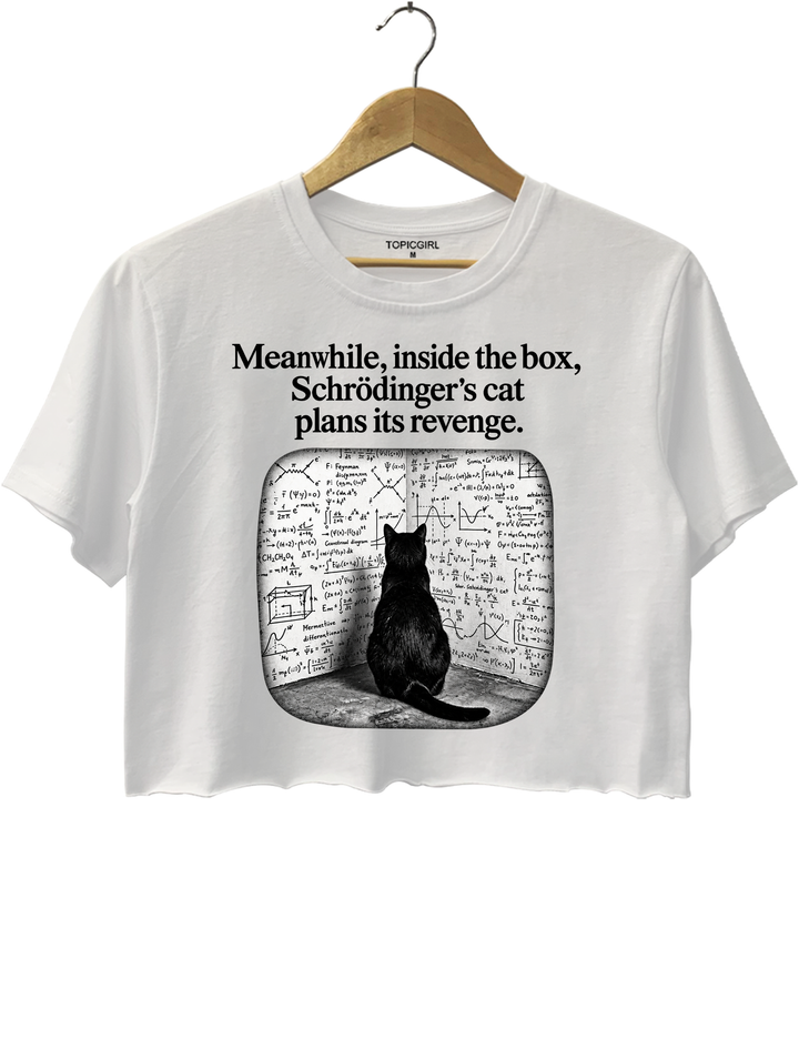 Schrödinger Cat Crop Top