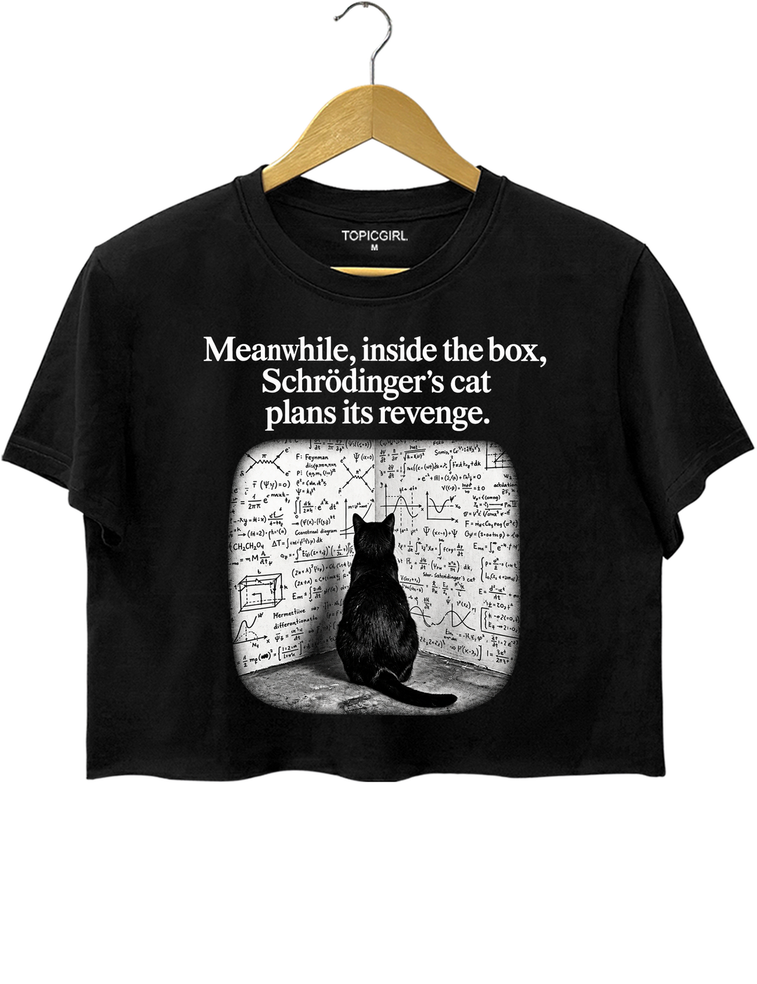 Schrödinger Cat Crop Top