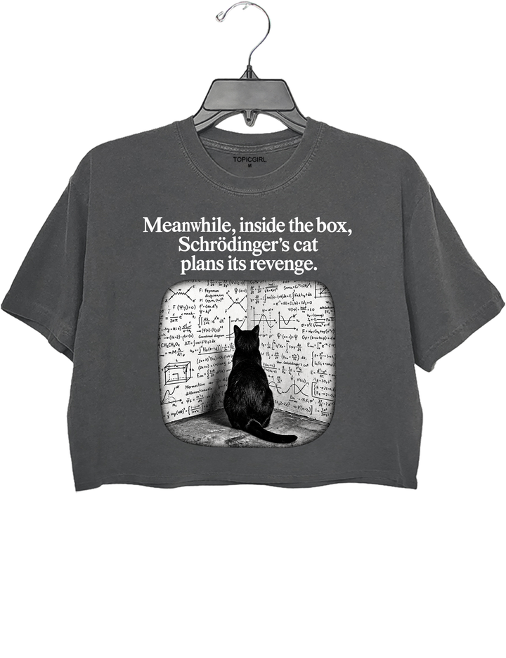 Schrödinger Cat Crop Top