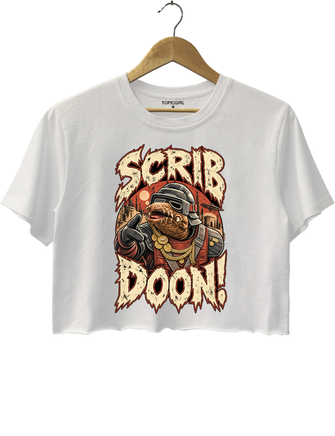 Scrib Doon Biddy Blas Crop Top - White