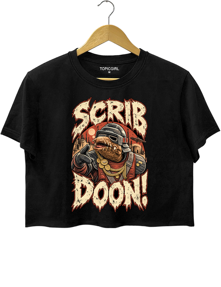 Scrib Doon Biddy Blas Crop Top - Black