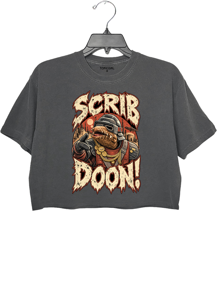 Scrib Doon Biddy Blas Crop Top - Gray