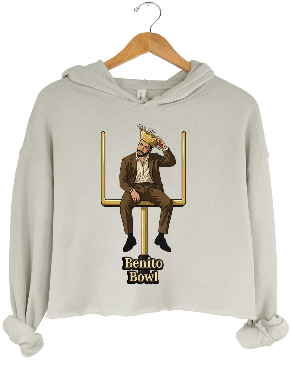 Bad Bunny Super Bowl Crop Hoodie