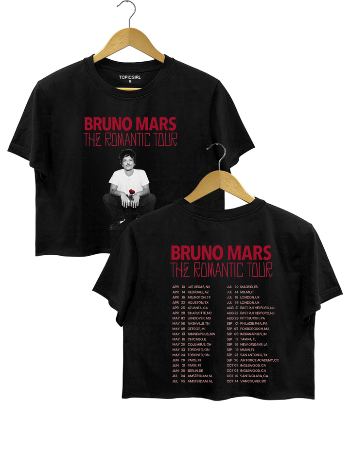 Bruno Mars The Romantic Tour Crop Top