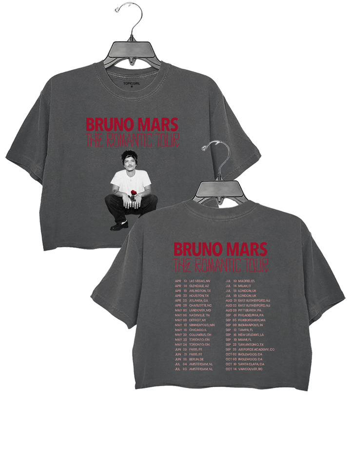 Bruno Mars The Romantic Tour Crop Top