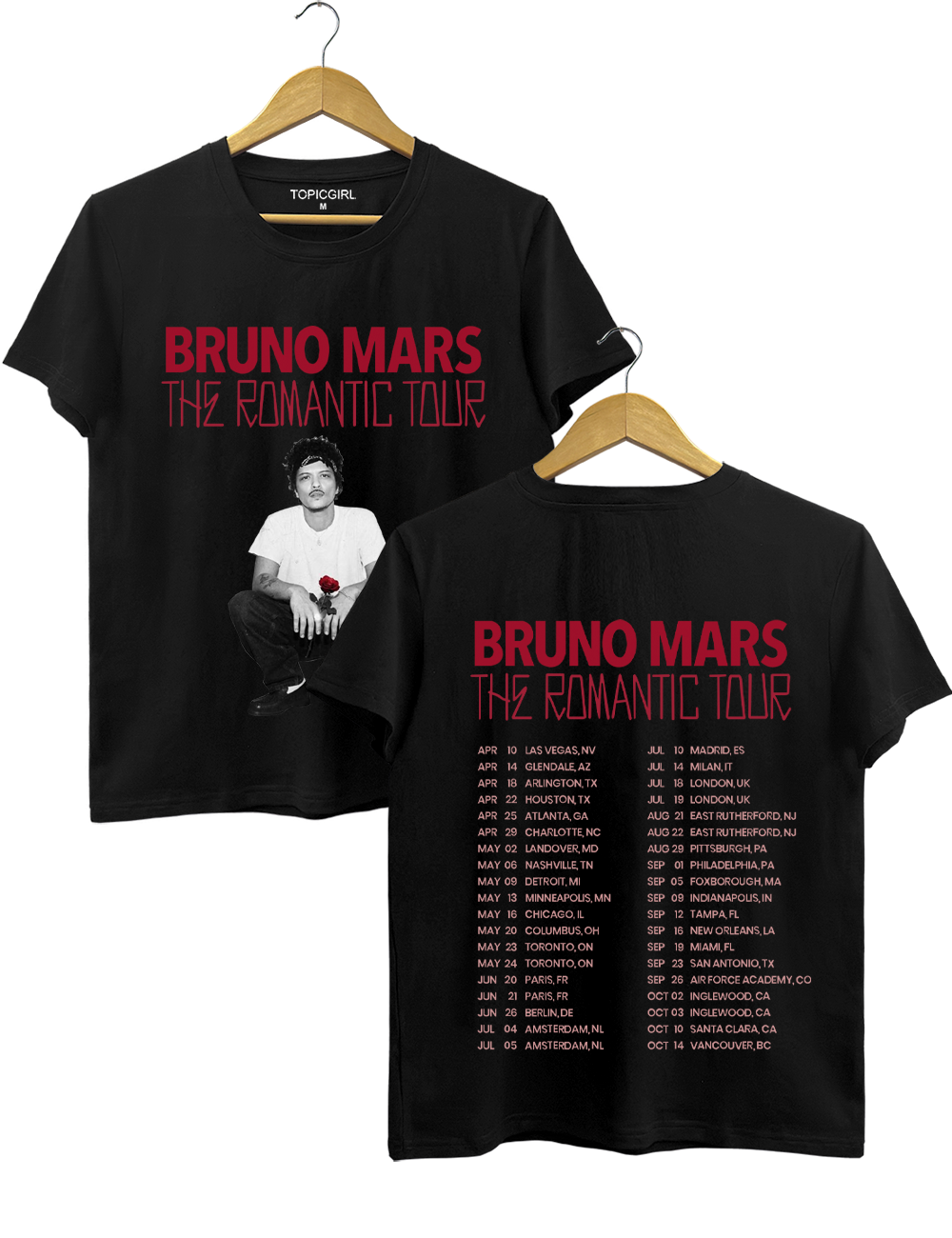 Bruno Mars The Romantic Tour Tee